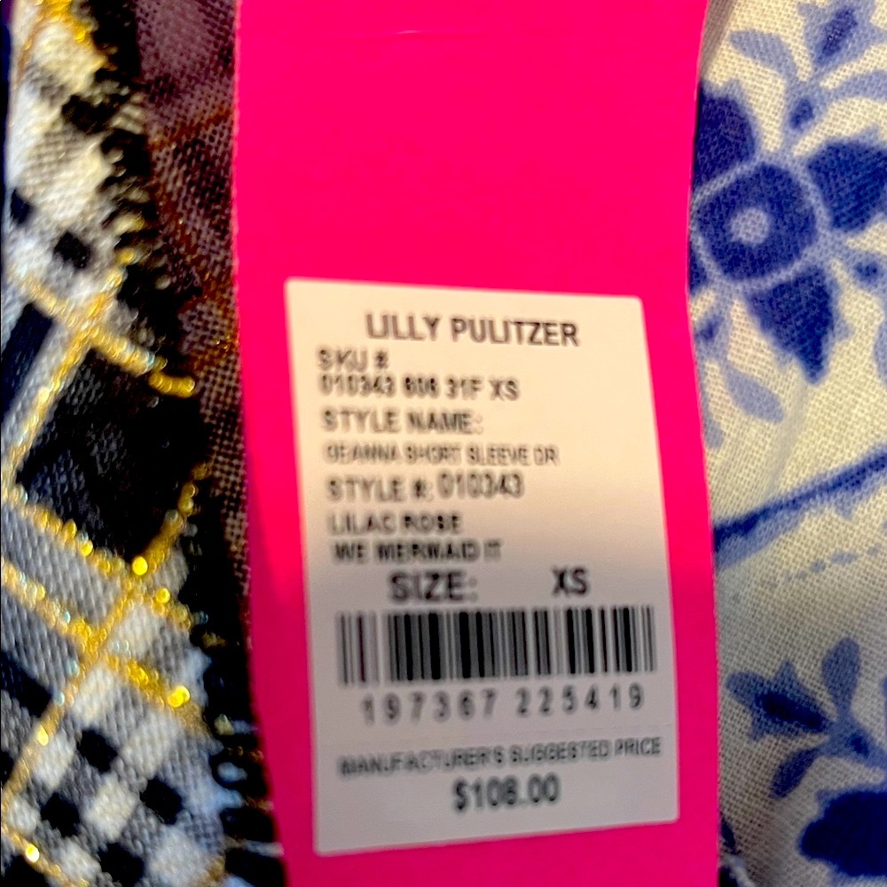 New Lilly Pulitzer Geanna Flutter Sleeve Green Ruffled Smocked Dress - Picture 10 of 14